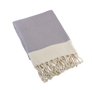 Pestimal Toalla de baño de playa de algodón 100% Técnica tejida púrpura mediana para uso doméstico - Product Image 3