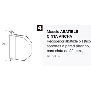 Raccoglitore per Tende a Rullo Bianco con Nastro da 22 mm - Product Image 2