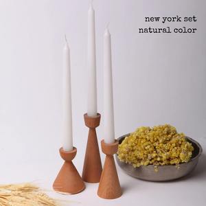 Portavelas Ecológico de Madera de Mango con Acabado Natural para Sala de Estar, Dormitorio y Regalo Disponible a un Precio Accesible - Product Image 4