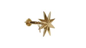 Support de rideau en laiton massif 30 mm |   Support robuste poli antirouille - Product Image 6