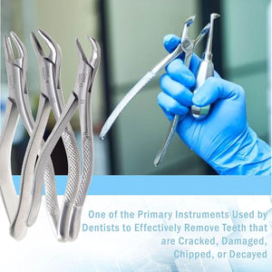 Forceps d'extraction dentaire manuels réutilisables de haute qualité en acier inoxydable allemand, poignée ergonomique, certifiés CE MOL, ASTRIN - Product Image 6