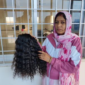 100% cuticule brute alignée vendeur vierge pas cher machine bouclée noire double trame faisceau naturel temple indien Extensions de cheveux humains - Product Image 5