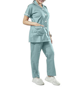 Uniformes Médicos Unisex de Verano para Enfermería, Conjuntos de Uniformes de Hospital, Mono de Trabajo, Poliéster y Elastano, Manga Corta - Product Image 2