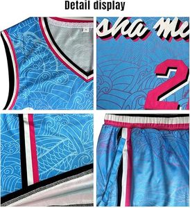 Último Diseño, Uniformes de Baloncesto Personalizados 100% Algodón de Secado Rápido, Transpirables, Manga Corta, Unisex, Personalizables para Equipos - Product Image 5