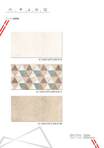 กระเบื้องเซรามิกติดผนังขนาด 300x600 มม. สำหรับห้องน้ำ ห้องครัว ผิวมันเงา/ด้าน ลายแกะสลักแบบน้ำตาล ดีไซน์ทันสมัยสำหรับตกแต่งภายใน - Product Image 2