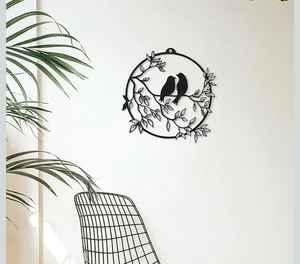 Venta Directa de Fábrica, Arte Mural Abstracto Moderno Personalizado con Láser, Decoración Navideña de Hierro Plateado para Hogar y Jardín, Fácil de Colgar en Paredes Bajas - Product Image 3