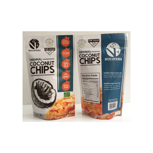 Chips de coco crujientes, 40g, refrigerio saludable con alto contenido de fibra dietética, radicales libres, aperitivos de frutas y verduras, producto agrícola de Tailandia - Product Image 3
