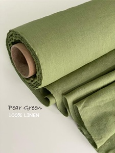 Venta al por mayor Extra ancho 115 ''/292cm 100% tela de lino puro Lino francés peso medio para sofá vestido Fabricación de cojines para el hogar niños - Product Image 4