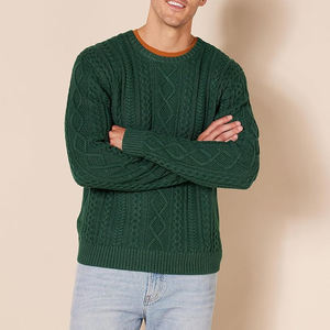 Saison d'été Pull en laine de haute qualité pour hommes tricoté à la main 100% laine avec un motif tricoté élégant - Product Image 3
