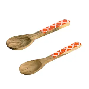 Cuillère en bois faite à la main de fabrication indienne, parfaite pour une utilisation avec des ustensiles de cuisine antiadhésifs disponibles à un prix abordable - Product Image 1