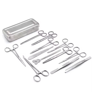 Professional Minor Surgery <b>Kit</b> 13-Piece Stainless Steel Surgical Tools Manual Reusable CE ISO Certified <b>Doctors</b> Students 1 Year - Product Image 1