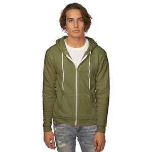 Bella + Canvas Fleece Zip Up เสื้อฮู้ด,ผ้าฝ้าย60% Ringspun,แจ็คเก็ตเสื้อฮู้ดซิปเต็มโพลีเอสเตอร์40% แฟชั่นขนแกะสวมหัวมีฮู้ด - Product Image 3