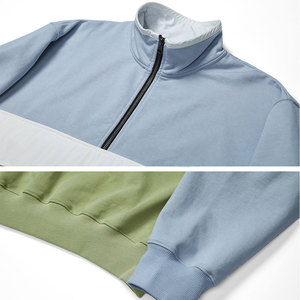 Sweat-shirts décontractés à fermeture éclair sur le côté, de haute qualité, unis, écologiques, respirants, pour hommes, streetwear - Product Image 4