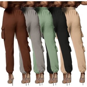 Pantalones Cargo de Alta Calidad para Mujer, Marca KATBROS INDUSTRY, Personalizables, Modernos, Sólidos, Transpirables, con Cintura Elástica, para Invierno, con Logotipo Personalizado y Talla a Medida - Product Image 6