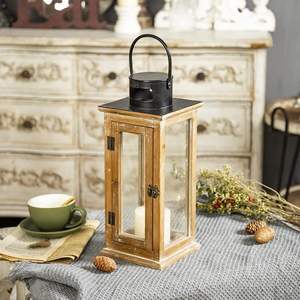 โคมไฟไม้สไตล์อินเดีย ทำมือ เป็นมิตรกับสิ่งแวดล้อม สำหรับใช้เป็นเชิงเทียนตกแต่งอย่างปลอดภัย เหมาะสำหรับห้องนอน ระเบียง สวน - Product Image 5