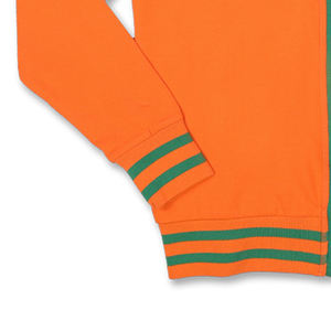 Cárdigan Personalizado Naranja Verde, Antiarrugas, con Logotipo Bordado, Botones, Corte Holgado, Cuello en V, Unisex, Talla Grande, para Invierno - Product Image 3