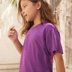 T-shirt à manches courtes pour garçons et filles Ultifresh, col rond, logo au dos du cou, écologique, respirant, séchage rapide, 100% polyester, décontracté - Product Image 3