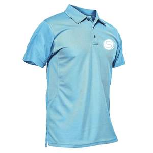 Camisetas simples de golf para hombre con logotipo bordado personalizado deportes de lona para polo - Product Image 3