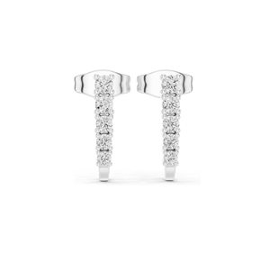 Boucles d'oreilles pendantes en diamant de laboratoire 0,214 CT, taille brillant rond, diamants CVD VVS-VS EF, or 18 carats, 14 carats, 10 carats et argent 925 - Product Image 3