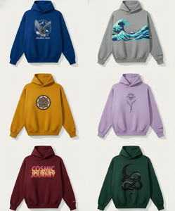 Sweats à capuche en molleton confortables-Pulls en coton mélangé de qualité supérieure pour un usage quotidien - Product Image 6