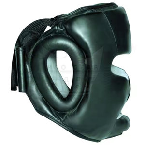 Protège-tête en cuir pour MMA et boxe avec logo personnalisé - Équipement d'entraînement de protection léger - Product Image 4