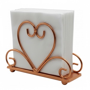 Porte-serviettes en métal vintage finition argent pour la décoration de table à manger à domicile Porte-serviettes faits à la main - Product Image 6