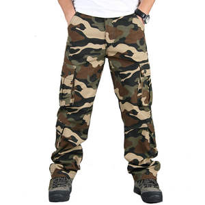 Pantalones Cargo de camuflaje para hombre 2025, ropa de trabajo, sartenes Cargo con bolsillo lateral, pantalones completos, pantalones casuales de senderismo para hombre de Inspire Apparel - Product Image 1