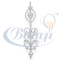 Balaji Metals Garde-corps en fonte gris moderne de qualité supérieure, motif Paris, traitement de surface par sablage super fin, métal poli, résistant à la rouille