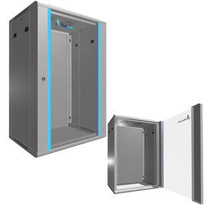 ตู้เครือข่าย Extralink ตู้นับติดผนัง 12U 12HE 15U 15HE 18U 18HE 600x450 600x600 สีเทา - Product Image 1