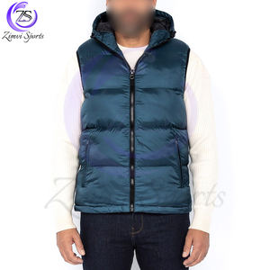 Recién llegado, chaleco acolchado impermeable para hombres, acolchado para exteriores, Impresión de logotipo personalizado, servicio OEM al mejor precio, chaleco de hombre de Color sólido - Product Image 1