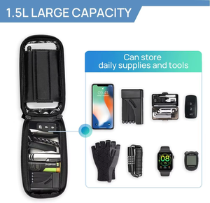 Ultimate Waterproof Cycling Motorcycle Phone Mount System - Multi-Function Bike Frame <strong>Bag</strong> with Air Cushion Tech for <strong>Smartphones</strong> - Product Image 6