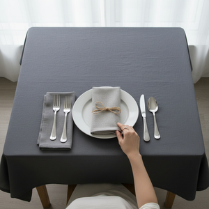 Cotton Luxury Woven <b>Tablecloth</b> Eco-Friendly Washable Customizable Minimalist Design for Restaurants Weddings Stylish Home Dining - Product Image 4