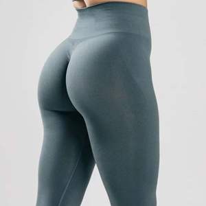 Mallas sin costuras para mujer, tela de punto 51% POLIAMIDA 38% poliéster 11% elastano de cintura alta cónica mármol azul - Product Image 6