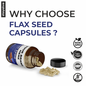 Cápsulas de semillas de lino puras y naturales | Servicio de etiqueta privada OEM | Suplementos de semillas de lino |(60,90,120 cápsulas) - Product Image 5