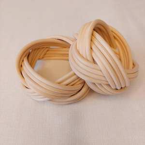 Wholesale Napkin Rings <b>Wire</b> Decoration for Webbing Rattan Napkin Rings Farmhouse Napkin Rings Table Decor - Product Image 1