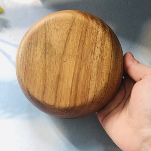 Mini bol en bois d'acacia, ustensile de table en matériau écologique, accessoires de cuisine fabriqués à la main du Vietnam - Product Image 5