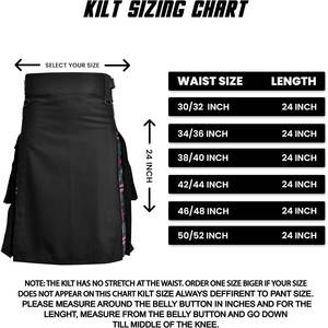 Kilts Utilitarios Híbridos de Venta Caliente 2026 para Hombre, Kilt Tradicional Escocés con Tartán Black Stewart - Product Image 6