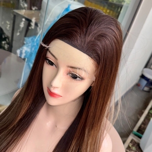 Pelucas Hermosas de la Más Alta Calidad, Cabello Humano Real 100% Vietnamita, Liso Natural, Color Personalizable, Peluca con Cierre - Product Image 2