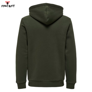 เสื้อฮู้ดดี้ผู้ชายคุณภาพสูง ดีไซน์สั่งทำ สีพื้น สวมใส่สบาย สำหรับฤดูหนาว ผ้าฟลีซคอตตอน 100% ล้างสีแบบดิจิตอล - Product Image 4