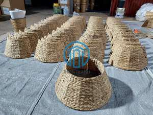 Ornements de Noël en rotin faits à la main, décorations de vacances naturelles et élégantes, décorations saisonnières pour la maison, ornements suspendus - Product Image 6