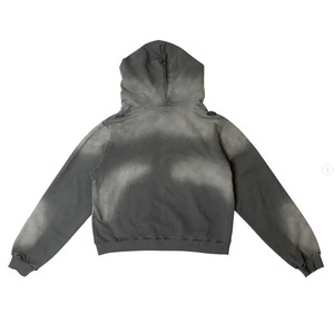 Acid Wash Winter Men's Tracksuits <b>Zip</b>-<b>Up</b> <b>Hoodies</b> & Sweatpants Sets Polyester/Cotton Reversible Breathable Eco-Friendly Pakistan - Product Image 2