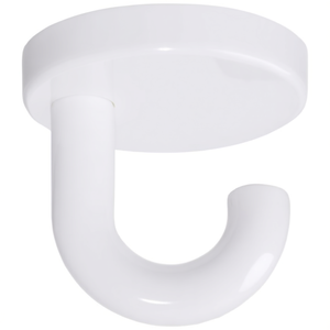 HEWI Single Underhead Hook 477.90.040 40mm Projection 99% Pure White Polyamide 40mm Height 40mm Diameter <b>Wall</b> Hook & Coat Rack - Product Image 3