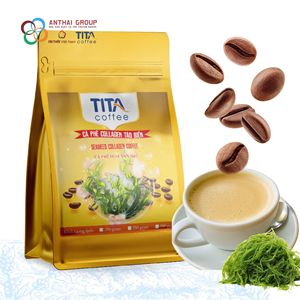 ผงกาแฟสำเร็จรูป5in1สาหร่ายคอลลาเจนใหม่สำหรับผู้หญิงกาแฟลดน้ำหนักลดริ้วรอยเพื่อความงาม - Product Image 1