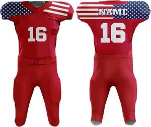 El Conjunto de camiseta de fútbol americano de manga corta personalizada incluye uniforme para usar el fútbol definitivo - Product Image 6