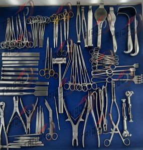 Juego de Instrumentos Ortopédicos Básicos para Columna Vertebral, 74 Piezas en Acero Inoxidable, Manual, Quirúrgico - Product Image 1