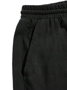 Pantalones Cortos Deportivos Formales para Hombre, Logotipo Personalizado, 100% Lona, 380 GSM, Decoración Vintage, Cintura Elástica, para Entrenamientos - Product Image 3
