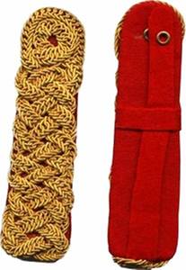 OEM, venta al por mayor, charreteras de cordón trenzado dorado de 3 capas, uniforme ceremonial, hombreras metálicas doradas, uniformes protectores de nudos - Product Image 2
