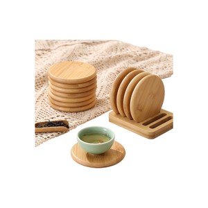 Ensemble de sous-verres en bois écologiques pour tasses à café, tapis, fournisseur de gros Vietnam - Product Image 1