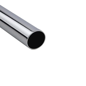 Tube rond soudé poli miroir 19 mm, finition usine, grades 202 304 316, tubes de cadre de meubles, porte-serviettes, Crest Industries - Product Image 1