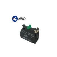 Bloc de contact 1 NO pour bouton-poussoir/sélecteur/arrêt d'urgence 22 mm 660 V 10 A CE/TUV/cULus pour applications industrielles en plastique